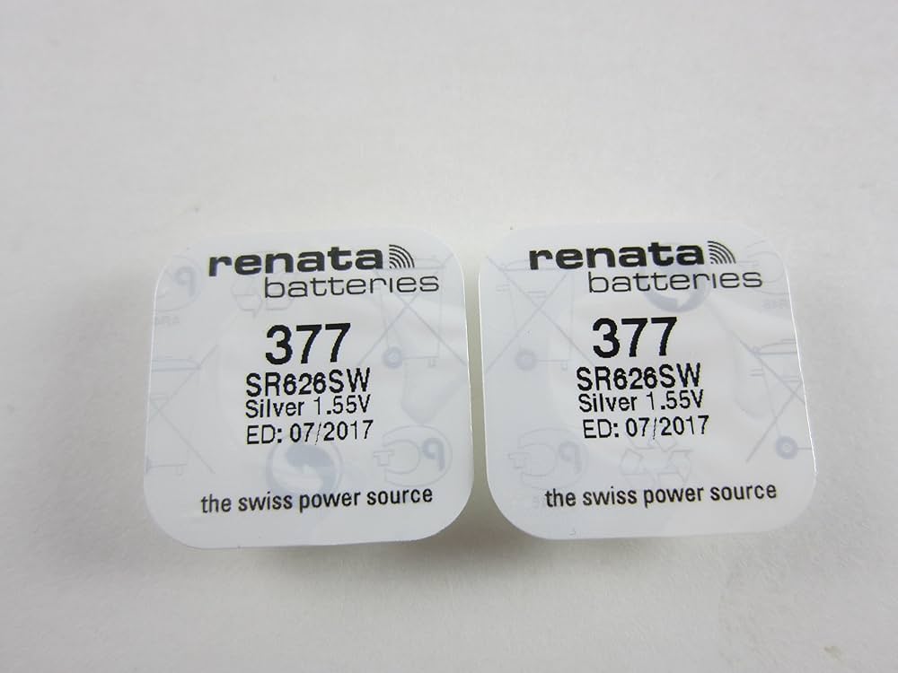 Amazon | Renata SR626SW SR626 V377 377 1.55v 酸化銀ボタン